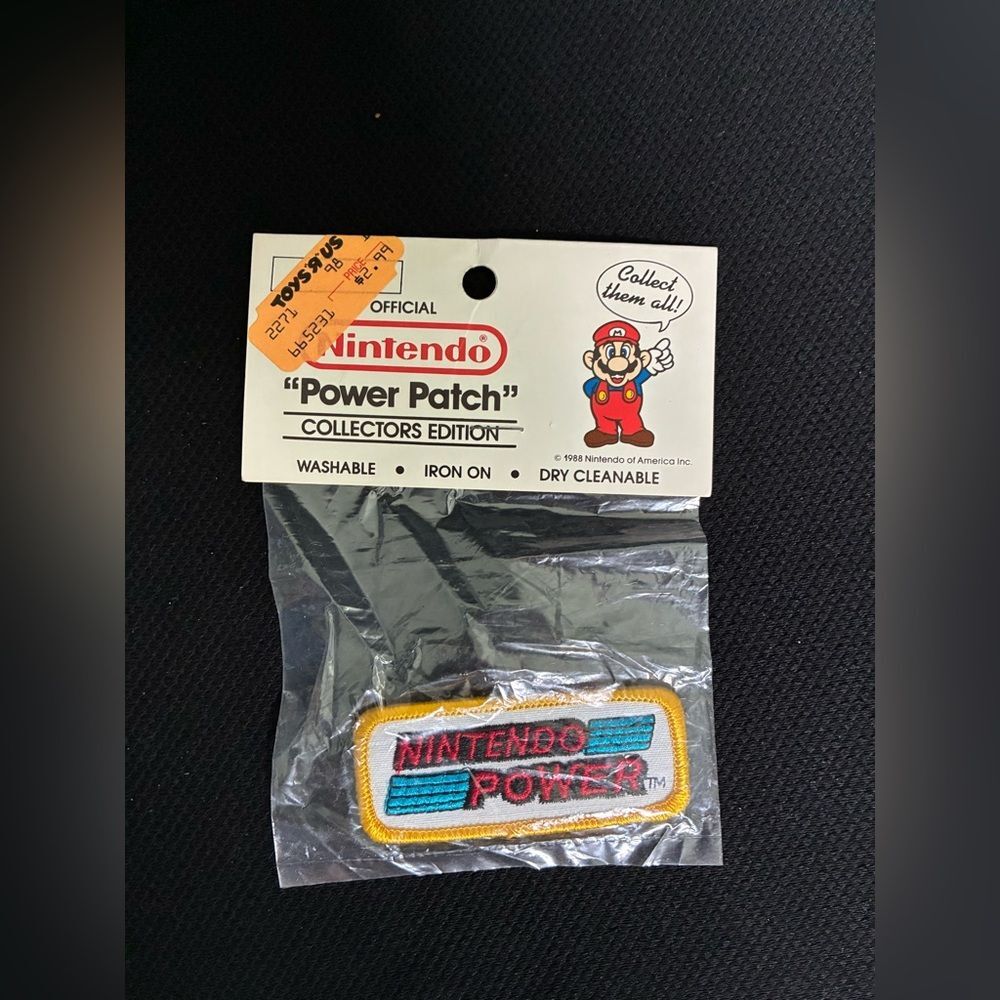 Nintendo Power Magazine Promo Iron On Power Patch Nintendo NES 1988 **NEW**